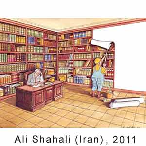 Ali Shahari (Iran), International Book Cartoon Contest, Iran, 2011